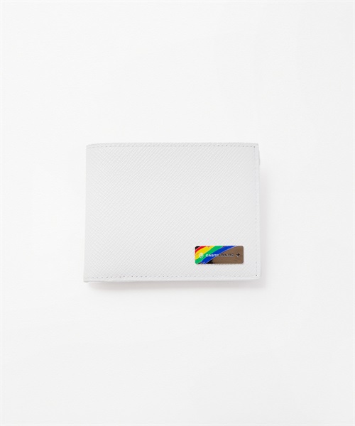 二つ折り財布 カード段4＜エリー＞(ホワイト-フリー)
