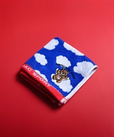 【EC限定】雲柄ジャカード＆クマ刺繍ハンカチタオル