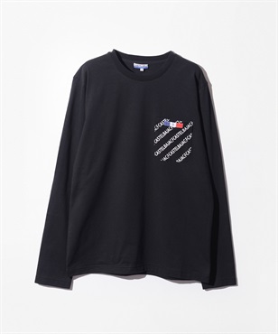 【EC限定】ロゴ柄ポケット付き長袖Tシャツ(99 ブラック-44)