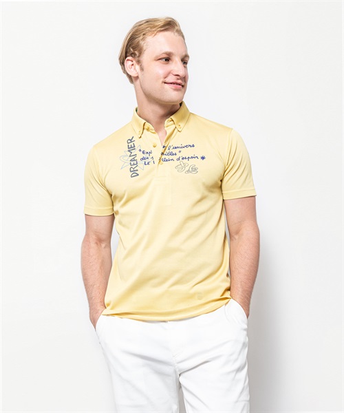 スイスコットン鹿の子前後パンツ入半袖ポロシャツ カステルバジャック公式通販 Castelbajac