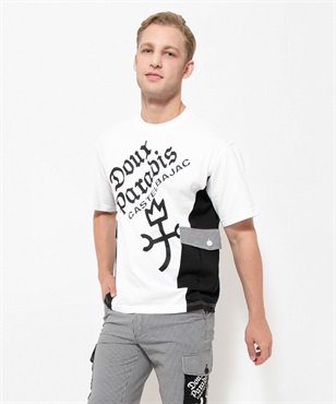 綿梨地天竺BIGシルエット半袖Tシャツ(01 ホワイト-46)