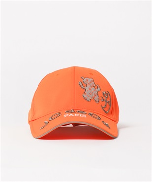 ベンクールクマ刺繍CAP(20オレンジ-48)