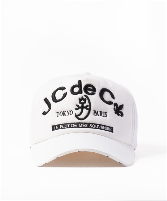綿カツラギロゴ刺繍CAP(01ホワイト-48)