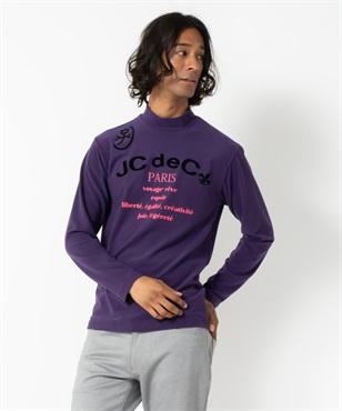 ミップストレッチスウェードハイネックTシャツ(69ディープパープル-46)