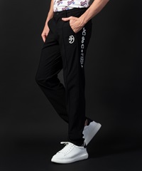 【BLACK】トリコットテーパードパンツ