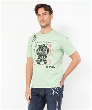 KUMA柄50S半袖Tシャツ