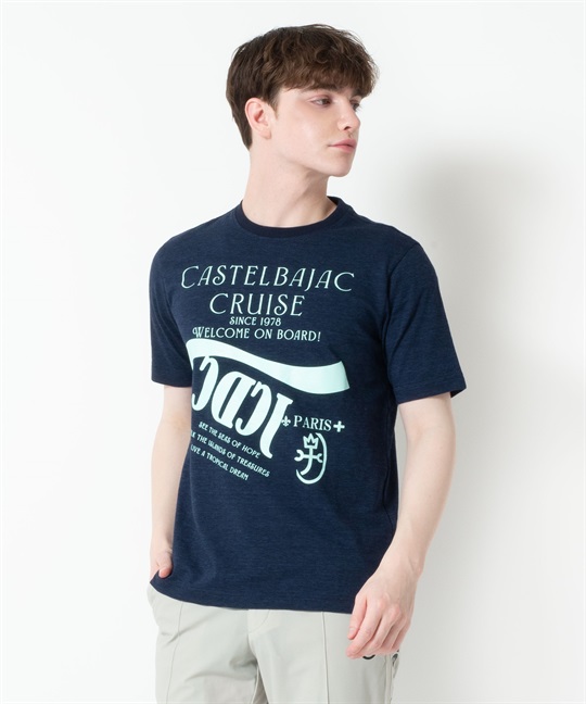 ヴィンテージ天竺半袖Tシャツ(59ネイビー-46)