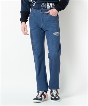 ロゴデニムインクジェットパンツ(55スレートブルー-44)