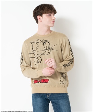 【TOM and JERRY】ウールポリニット(15キャメル-46)