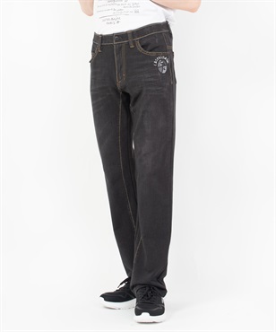 【カプセルコレクション】綿ナイロンユニオンジャック柄インクジェットパンツ(99ブラック-44)