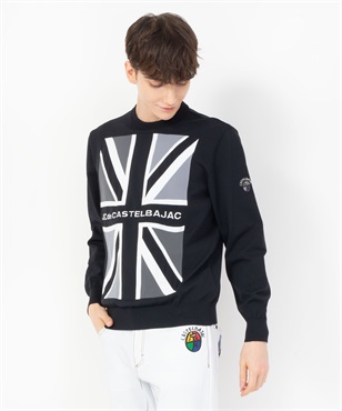 【カプセルコレクション】Peユニオンジャックインターシャセーター(99ブラック-46)