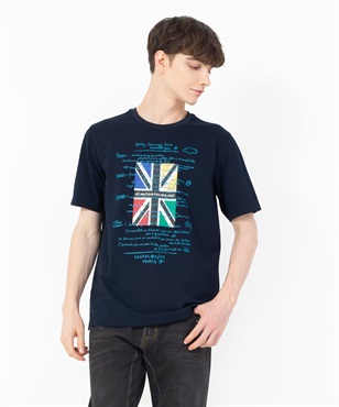 【カプセルコレクション】綿Pe鹿の子ユニオン半Tシャツ(59ネイビー-44)