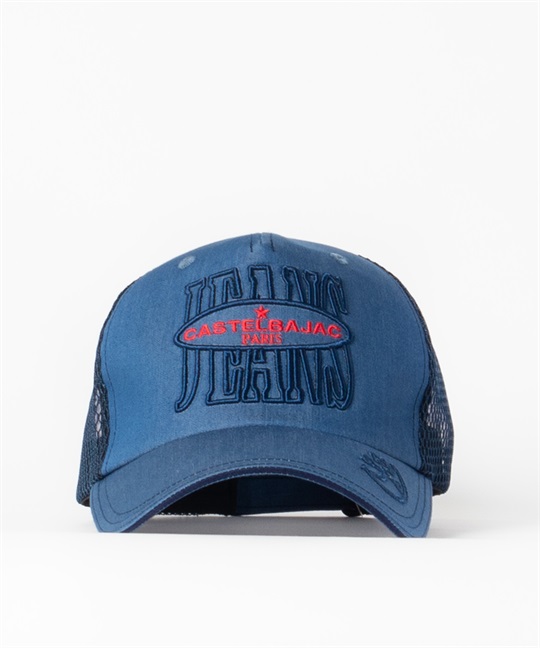 綿PeデニムCAP(50ブルー-48)