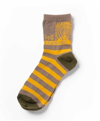 ゼブラ+ボーダーアンクル丈ソックス