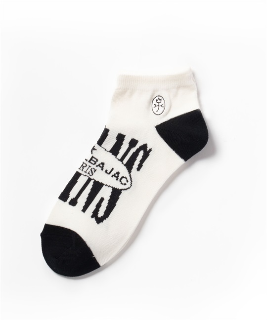 JEANSロゴスニーカー丈ソックス(01ホワイト-46)