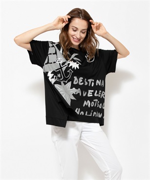ギザリヨセル天竺マリンモチーフデザインTシャツ