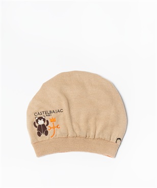 クマAP刺繍いりニットワッチ(12ベージュ-42)