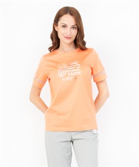 ボタニカル柄スパンコール刺繍半袖Tシャツ