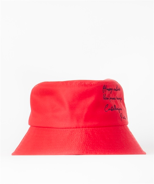 ベンチレーション&アジャスター付きバゲットハット(80レッド-42)