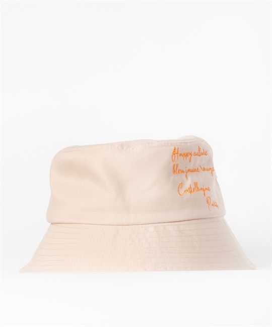 ベンチレーション&アジャスター付きバゲットハット(12ベージュ-42)