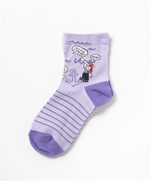 パイレーツ柄クルー丈ソックス