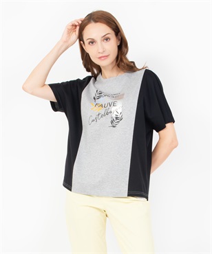 ギザンディ天竺キラキラPT半袖Tシャツ(95グレー-40)