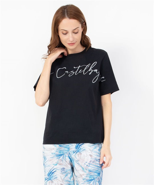 ビワコットン半袖Tシャツ(99ブラック-40)