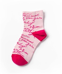 メッセージ柄アンクル丈ソックス