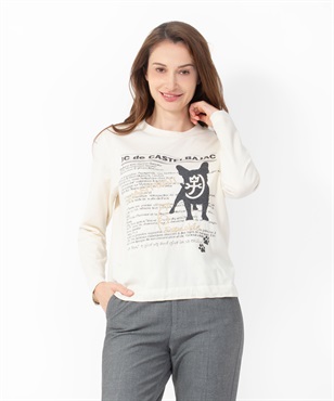長袖ニットTシャツ