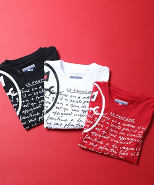 【EC限定】綿天竺50文字柄プリント　Tシャツ