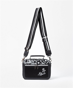 ナイロンJCCSプリントBOX型ショルダー(99 ブラック-40)