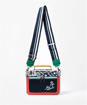 ナイロンJCCSプリントBOX型ショルダー(59 ネイビー-40)