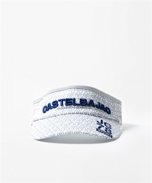 家紋昇華転写ブルゾン立体刺繍入りサンバイザー(01 ホワイト-48)