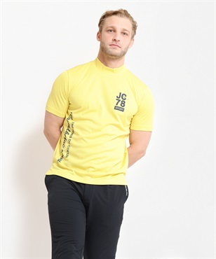 クールコアブルゾン入りモックネック半袖Tシャツ(30 イエロー-46)