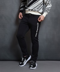 【BLACK】ダンボール家紋＋ロゴプリント入りパンツ