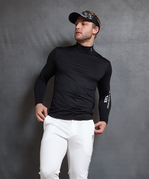【BLACK】PEベア天裏起毛蓄熱インナー長袖Tシャツ