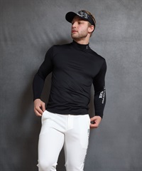 【BLACK】PEベア天裏起毛蓄熱インナー長袖Tシャツ