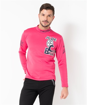 KARUISHI ECO裏起毛Pt入りインナー長Tシャツ(70オペラピンク-46)