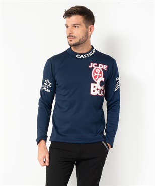 KARUISHI ECO裏起毛Pt入りインナー長Tシャツ(59ネイビー-46)
