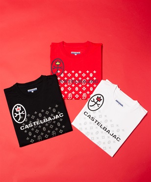 【EC限定】50/2シルケット天竺モノグラムロゴプリント半袖Tシャツ