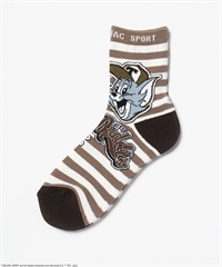 【TOM and JERRY】ベースボール/ボーダー柄アンクル丈ソックス