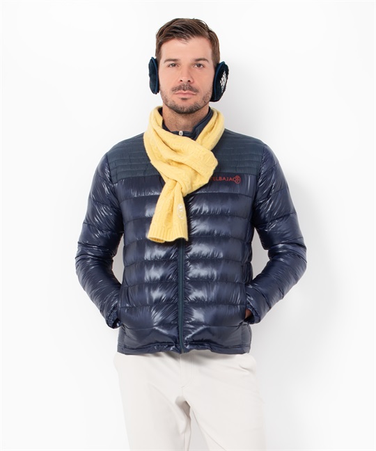 マット＆シレー切替ファイバーダウンブルゾン(59ネイビー-46)