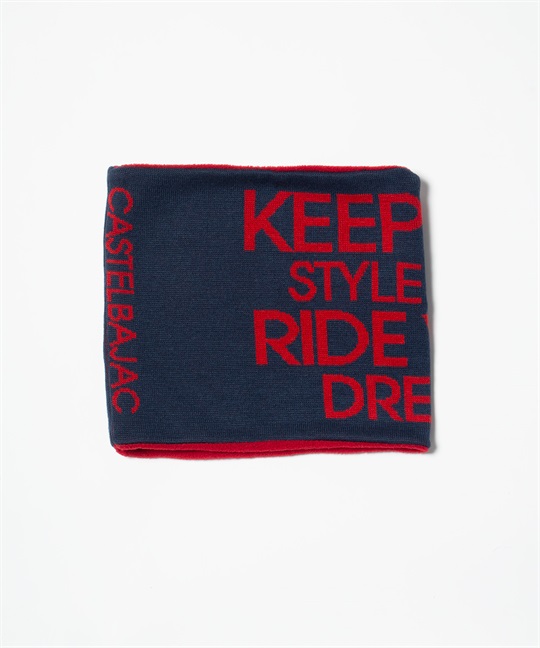 家紋+ロゴジャガードネックウォーマー(59ネイビー-40)