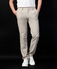 【BLACK】ストレッチプリント入りテープ付き長パンツ