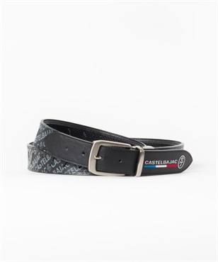 裏メッシュ使い通気機能インクジェットプリントベルト(99ブラック-40)