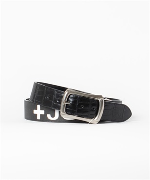 デニム柄厚盛Ptベルト(99ブラック-40)