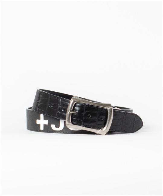 デニム柄厚盛Ptベルト(99ブラック-40)