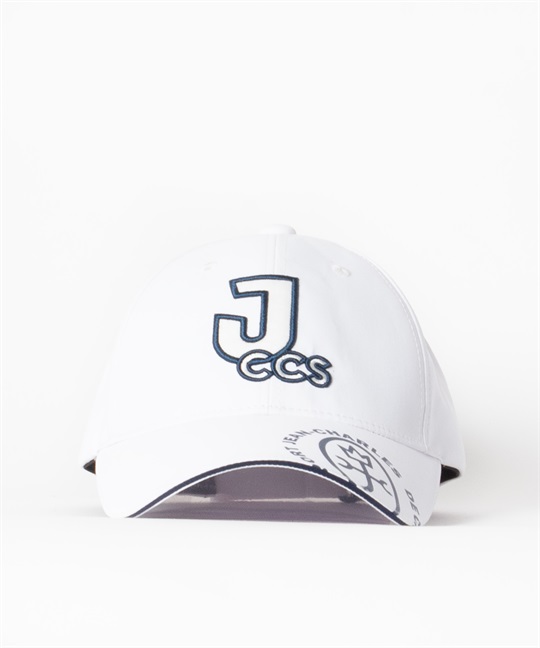 機能付きツイル立体刺繍入りキャップ(01ホワイト-48)
