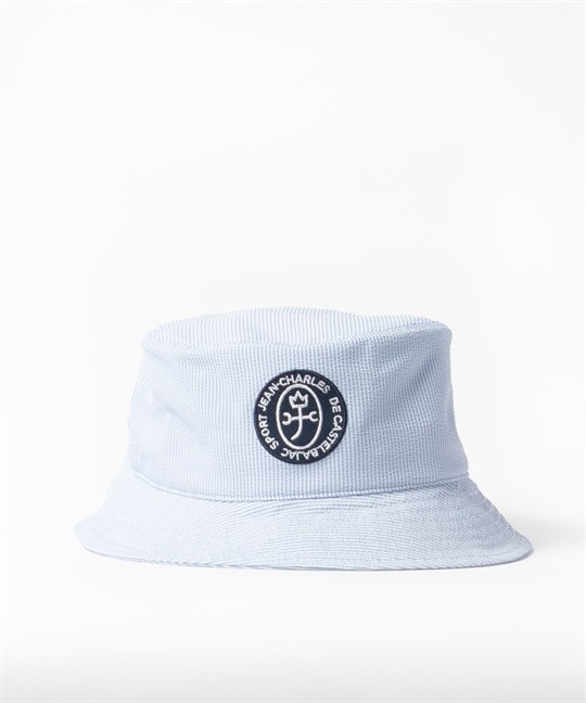 PEサッカーストライプAP刺繍入りハット(53サックス-48)