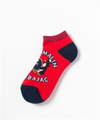 ラッコ+ペンギン柄スニーカー丈ソックス